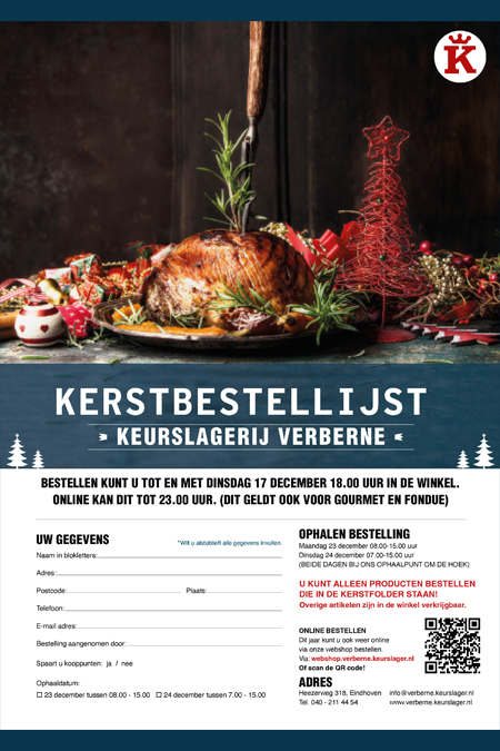 Kerstbestellijst